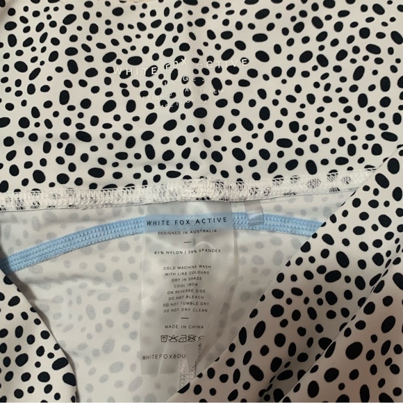 White Fox Active New Angle Bike Shorts Speckle Print - Picture 3 of 3